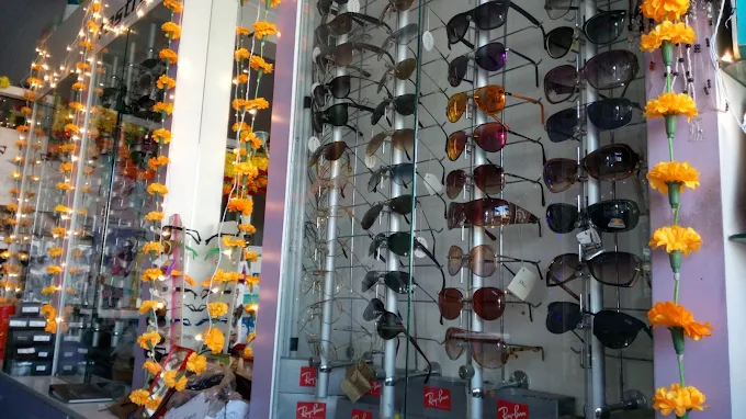 Eyewear display inside Jindal Opticals from the public Google listing